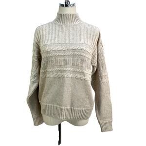 Prana Sangria Fields Sweater Organic Cotton Knit Pullover Preppy Academia